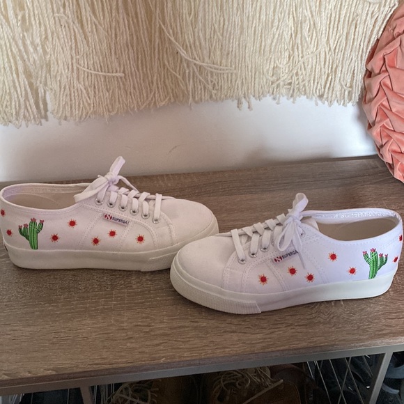 SUPERGA X Chicago Latinas Fernanda Cactus Platforms - Picture 3 of 5